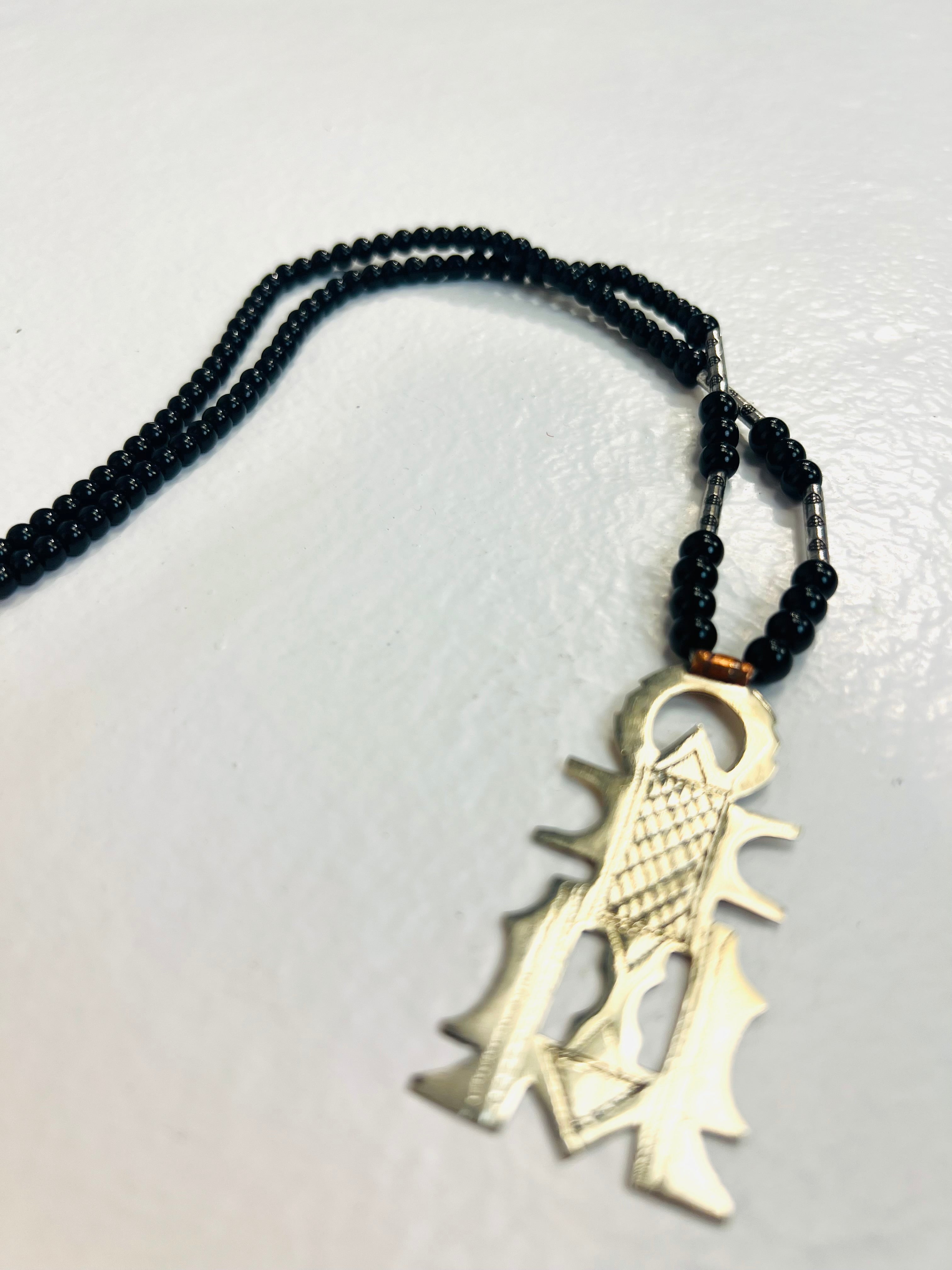 Tuareg Necklace - Silver and Black