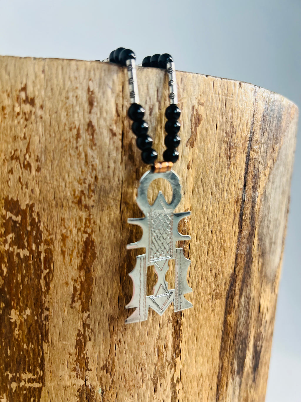 Tuareg Necklace - Silver and Black