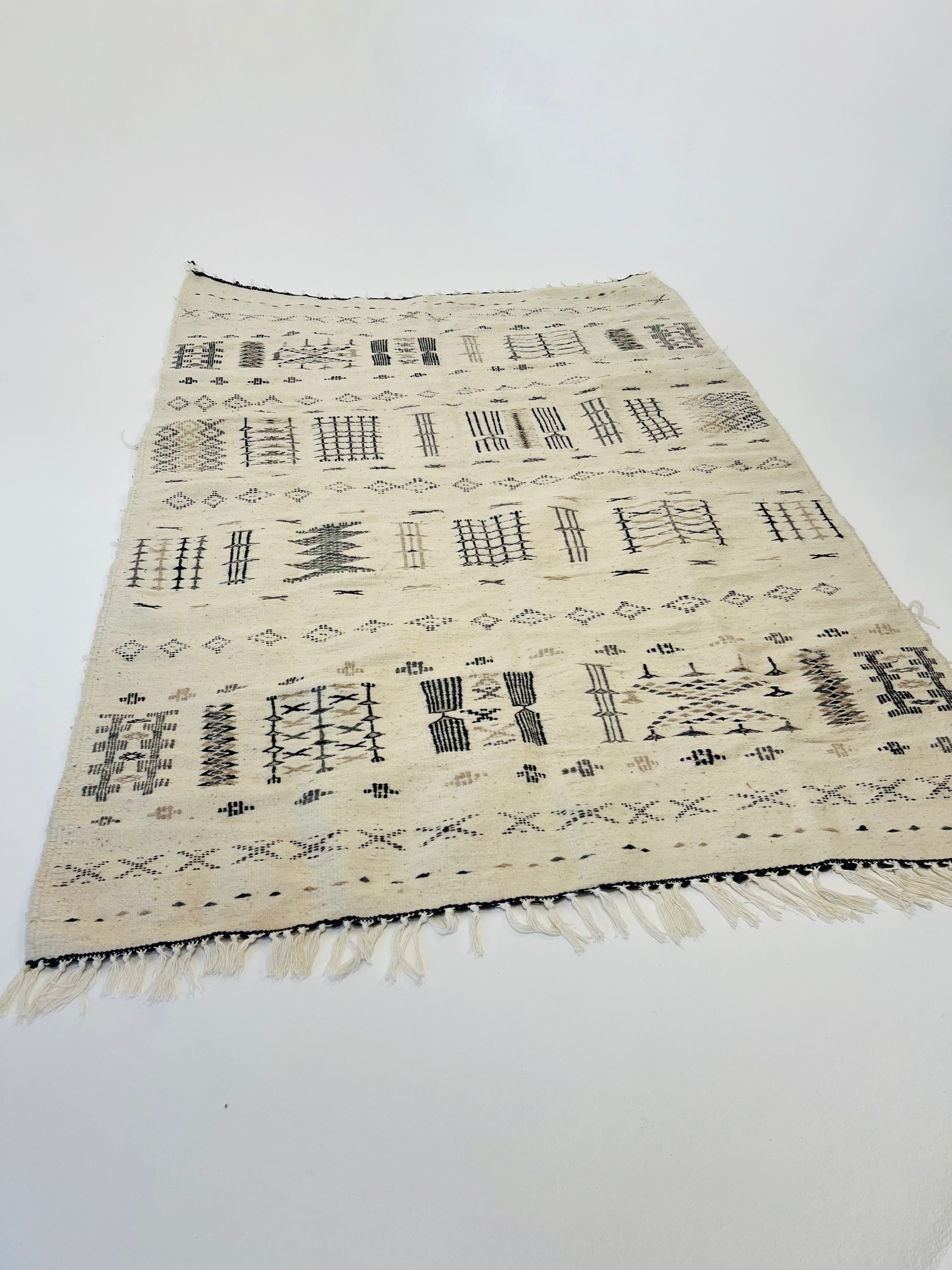 M’Zab Wool Rug - Ecru