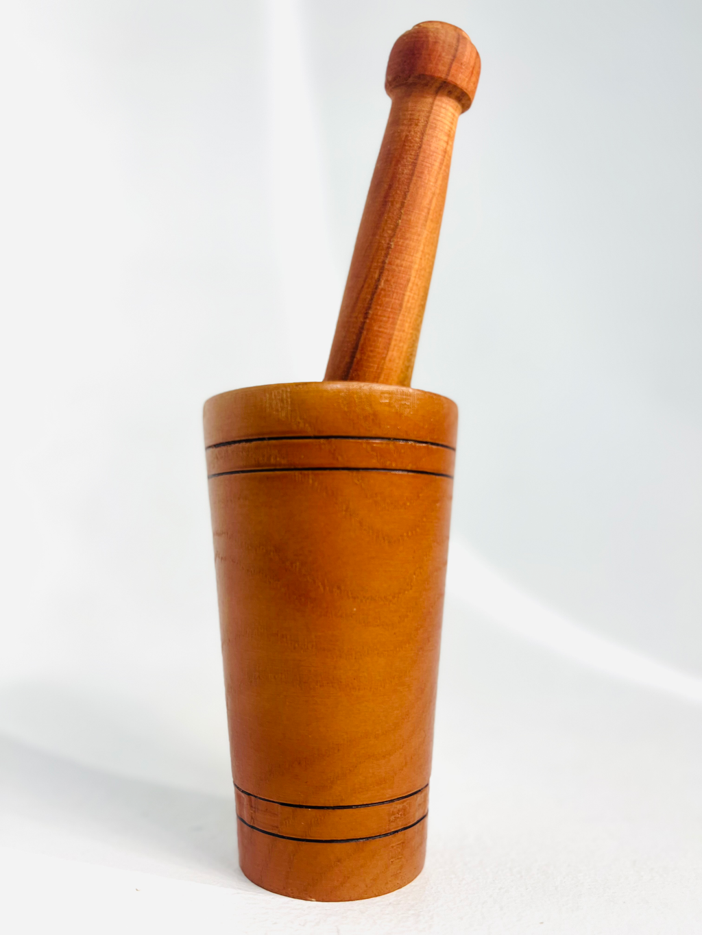 Wooden Mortar and Pestle