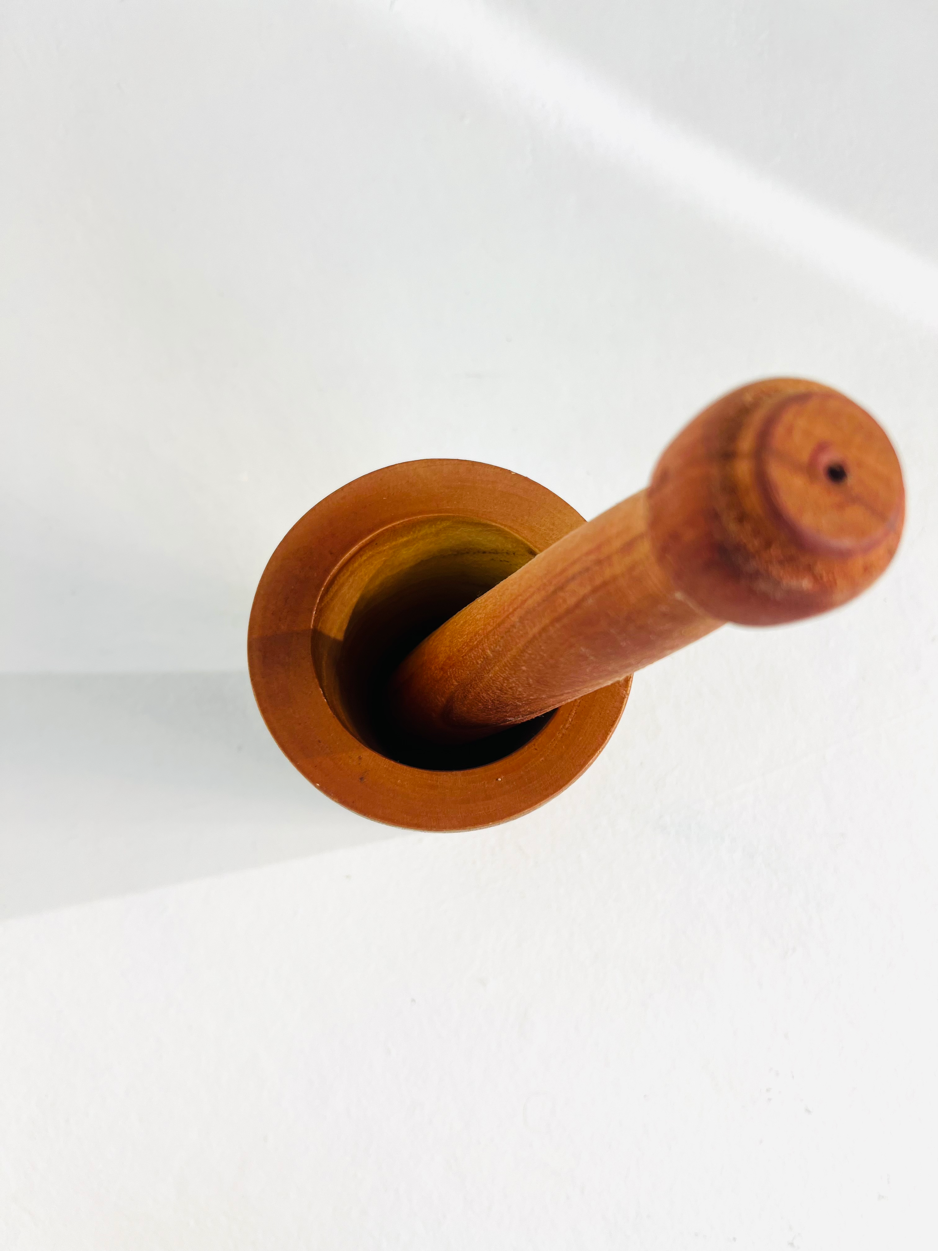 Wooden Mortar and Pestle