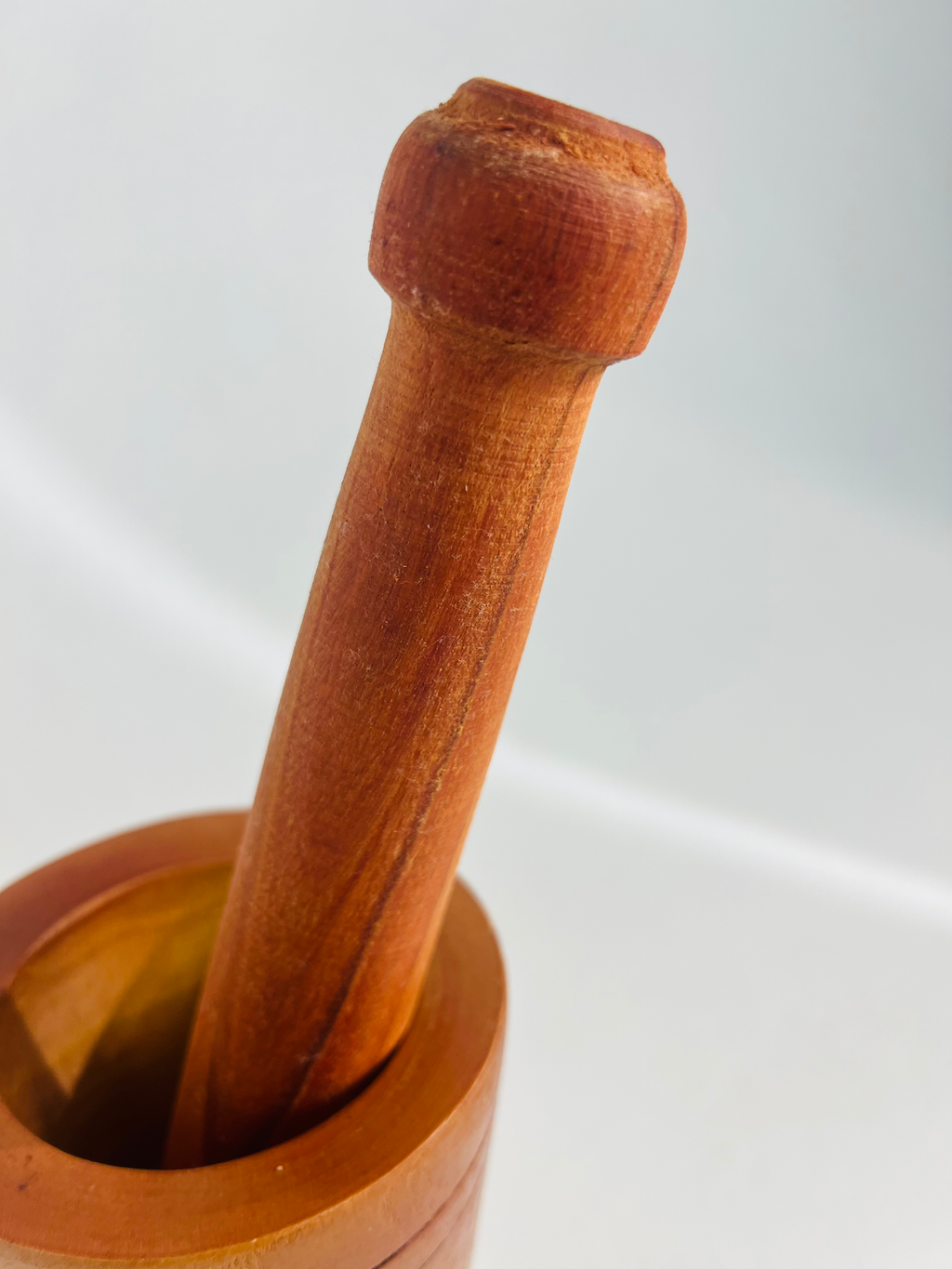 Wooden Mortar and Pestle