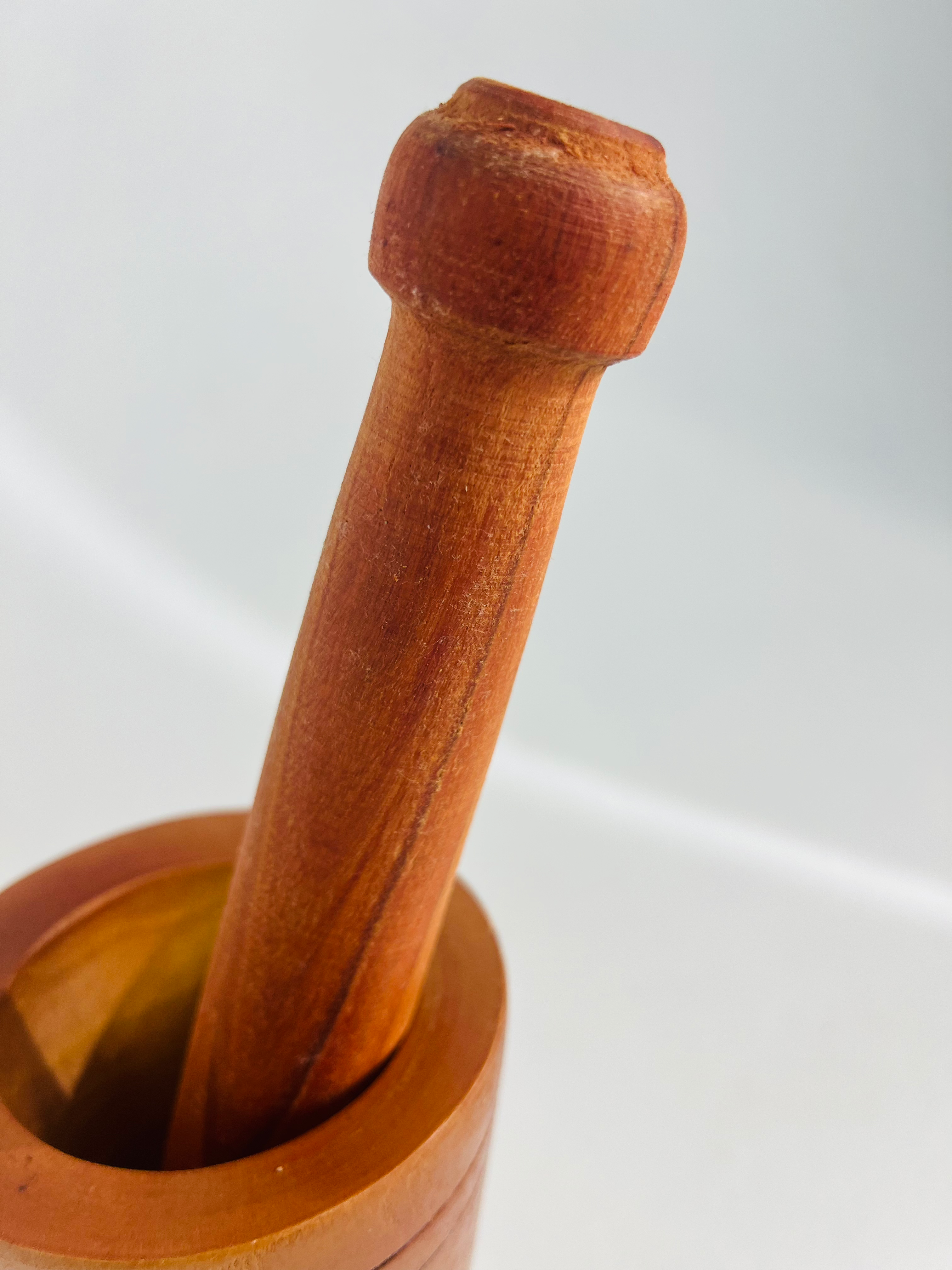 Wooden Mortar and Pestle
